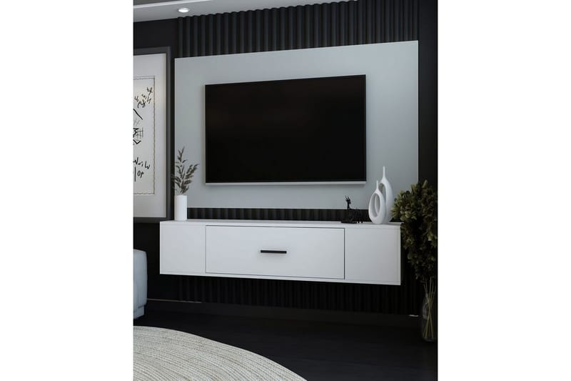 Avryn TV-taso 150 cm - Valkoinen - Huonekalut - TV- & Mediakalusteet - Tv taso & Mediataso