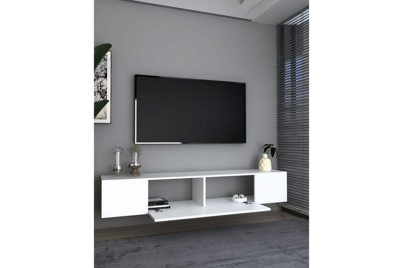 Avryn TV-taso 150 cm - Valkoinen - Huonekalut - TV- & Mediakalusteet - Tv taso & Mediataso
