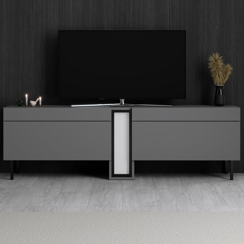 Berriaren TV-taso 180 cm - Antrasiitti - Huonekalut - TV- & Mediakalusteet - Mediajalusta & seinäteline