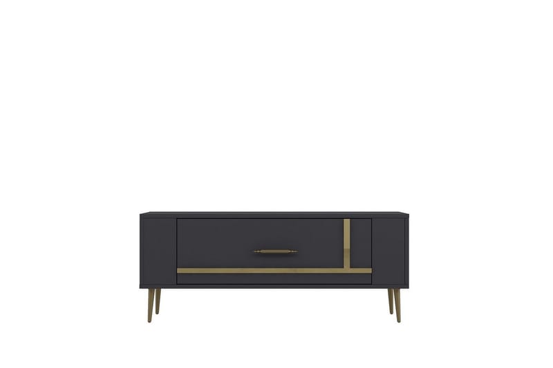 Beyra TV-taso 120 cm, Antrasiitti/Keltainend