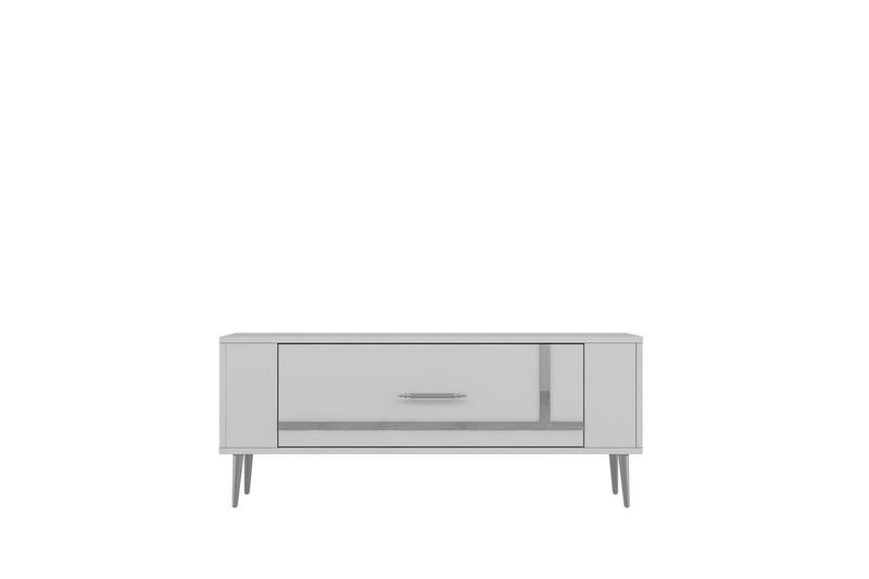Beyra TV-taso 120 cm - Valkoinen/Hopea - Huonekalut - TV- & Mediakalusteet - Tv taso & Mediataso