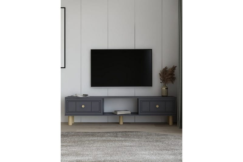 Bohem TV-taso 150x30 cm - Antrasiitti - Huonekalut - TV- & Mediakalusteet - Mediajalusta & seinäteline
