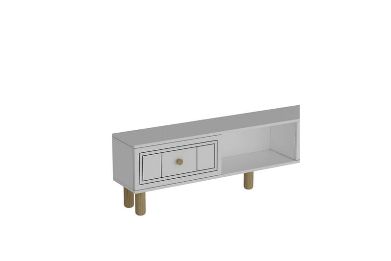 Bohem TV-taso 150x30 cm - Valkoinen - Huonekalut - TV- & Mediakalusteet - Mediajalusta & seinäteline