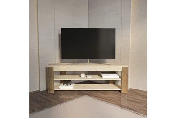 Bralyn TV-taso 120 cm - Valkoinen/Tammi - Huonekalut - TV- & Mediakalusteet - Tv taso & Mediataso