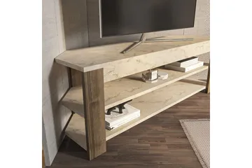 Bralyn TV-taso 120 cm - Valkoinen/Tammi - Huonekalut - TV- & Mediakalusteet - Tv taso & Mediataso