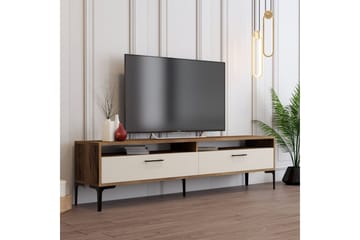Brutorp TV-taso 180 cm - Pähkinä/Kerma - Huonekalut - TV- & Mediakalusteet - Tv taso & Mediataso