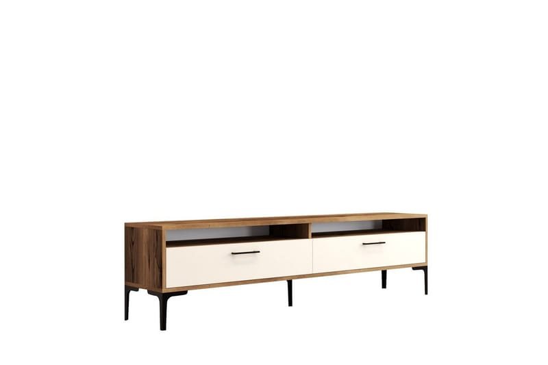 Brutorp TV-taso 180 cm, Pähkinä/Kerma