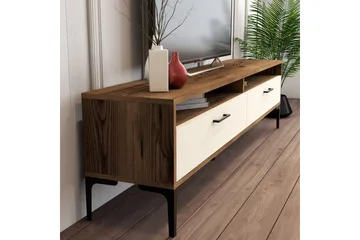 Brutorp TV-taso 180 cm - Pähkinä/Kerma - Huonekalut - TV- & Mediakalusteet - Tv taso & Mediataso