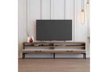 Brutorp TV-taso 180 cm - Pähkinä/Kerma - Huonekalut - TV- & Mediakalusteet - Tv taso & Mediataso
