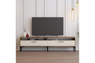 Brutorp TV-taso 180 cm - Pähkinä/Kerma - Huonekalut - TV- & Mediakalusteet - Tv taso & Mediataso