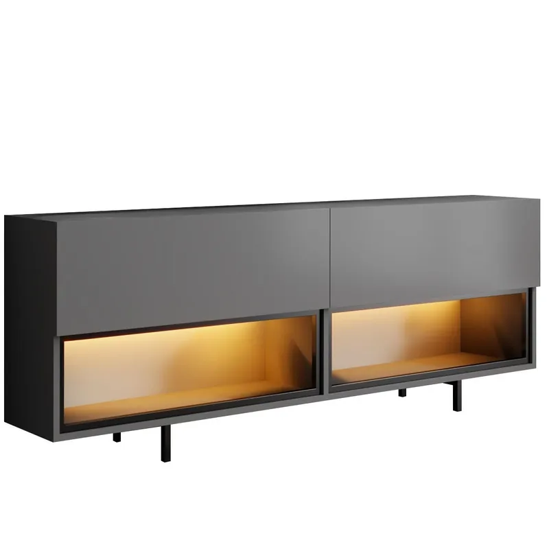 Cielieucel TV-taso 180 cm - Antrasiitti - Huonekalut - TV- & Mediakalusteet - Mediajalusta & seinäteline