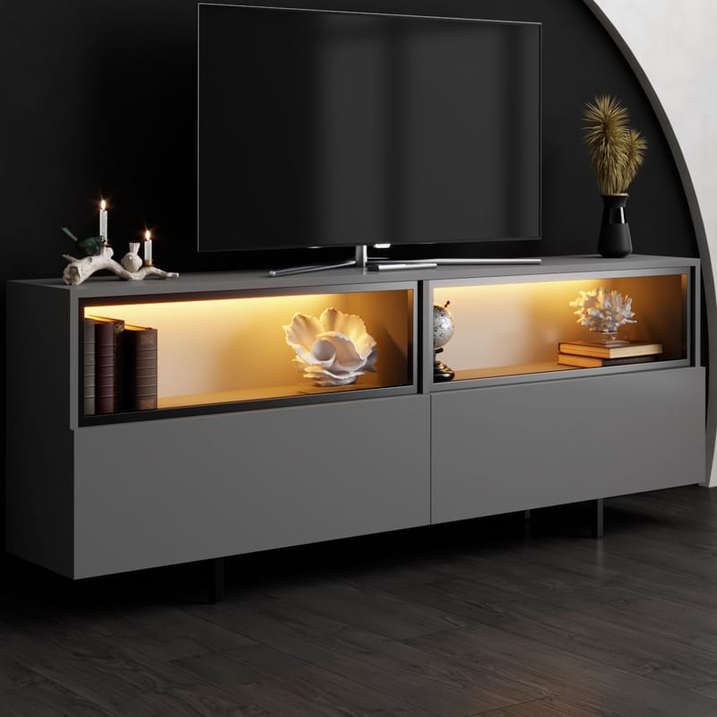 Cielieucel TV-taso 180 cm - Antrasiitti - Huonekalut - TV- & Mediakalusteet - Mediajalusta & seinäteline