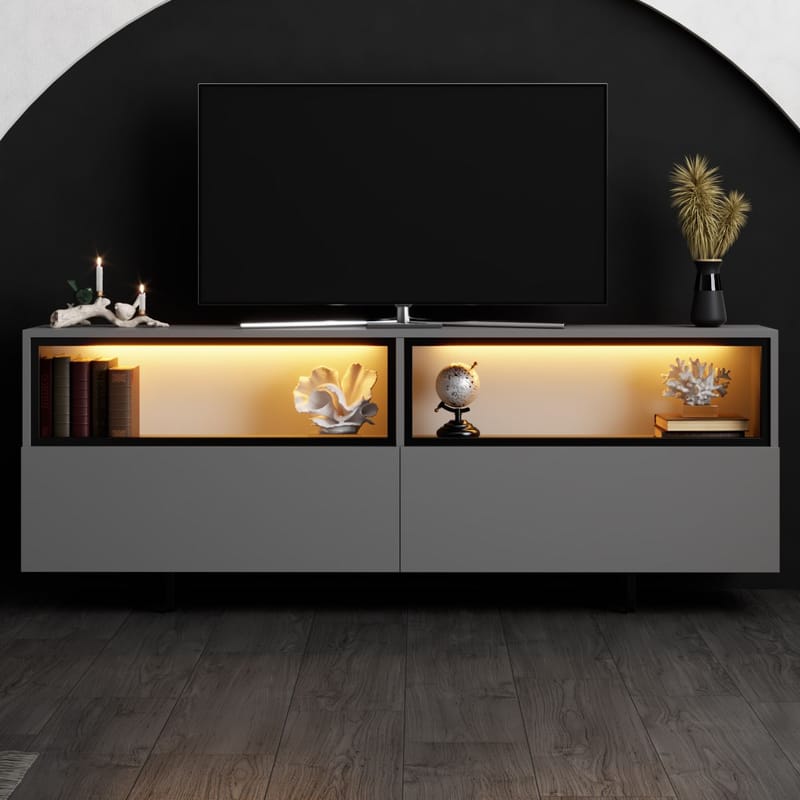 Cielieucel TV-taso 180 cm - Antrasiitti - Huonekalut - TV- & Mediakalusteet - Mediajalusta & seinäteline