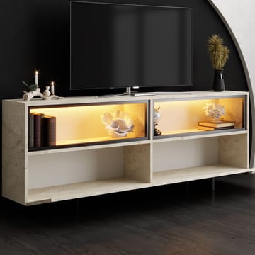 Cielieucel TV-taso 180 cm - travertiini - Huonekalut - TV- & Mediakalusteet - Tv taso & Mediataso