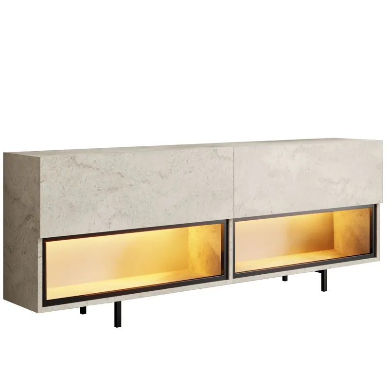 Cielieucel TV-taso 180 cm - travertiini - Huonekalut - TV- & Mediakalusteet - Mediajalusta & seinäteline