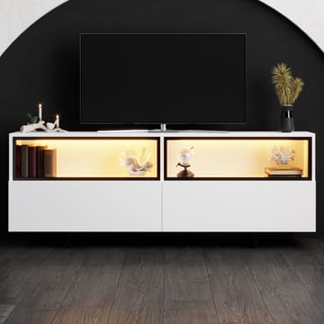 Cielieucel TV-taso 180 cm - Valkoinen - Huonekalut - TV- & Mediakalusteet - Tv taso & Mediataso