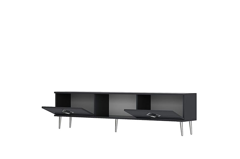 Cleryn TV-taso 150 cm - Antrasiitti/Hopea - Huonekalut - TV- & Mediakalusteet - Tv taso & Mediataso