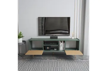 Corvo TV-taso 154,4 cm - Light Ruskea/Vihreä - Huonekalut - TV- & Mediakalusteet - Tv taso & Mediataso