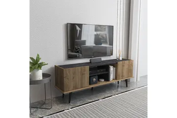 Corvo TV-taso 154,4 cm - Pähkinä/Musta - Huonekalut - TV- & Mediakalusteet - Tv taso & Mediataso
