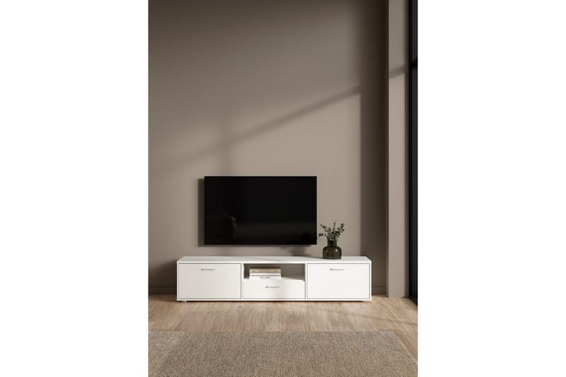 Cristian TV-teline 38 cm - Valkoinen - Huonekalut - TV- & Mediakalusteet - Mediajalusta & seinäteline