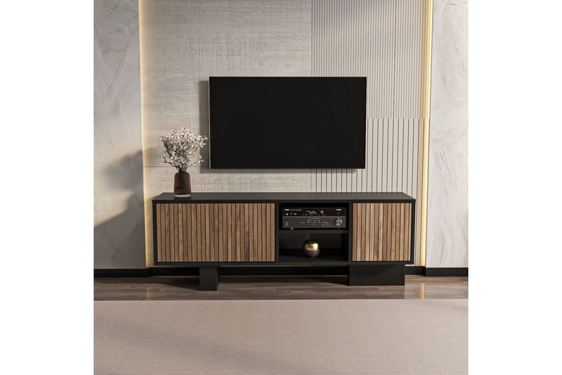 Dargaville TV-taso 150 cm - Musta/Ruskea - Huonekalut - TV- & Mediakalusteet - Tv taso & Mediataso