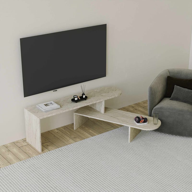Deliones TV-taso 130 cm - Huonekalut - TV- & Mediakalusteet - Mediajalusta & seinäteline