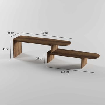 Deliones TV-taso 130 cm - Huonekalut - TV- & Mediakalusteet - Tv taso & Mediataso