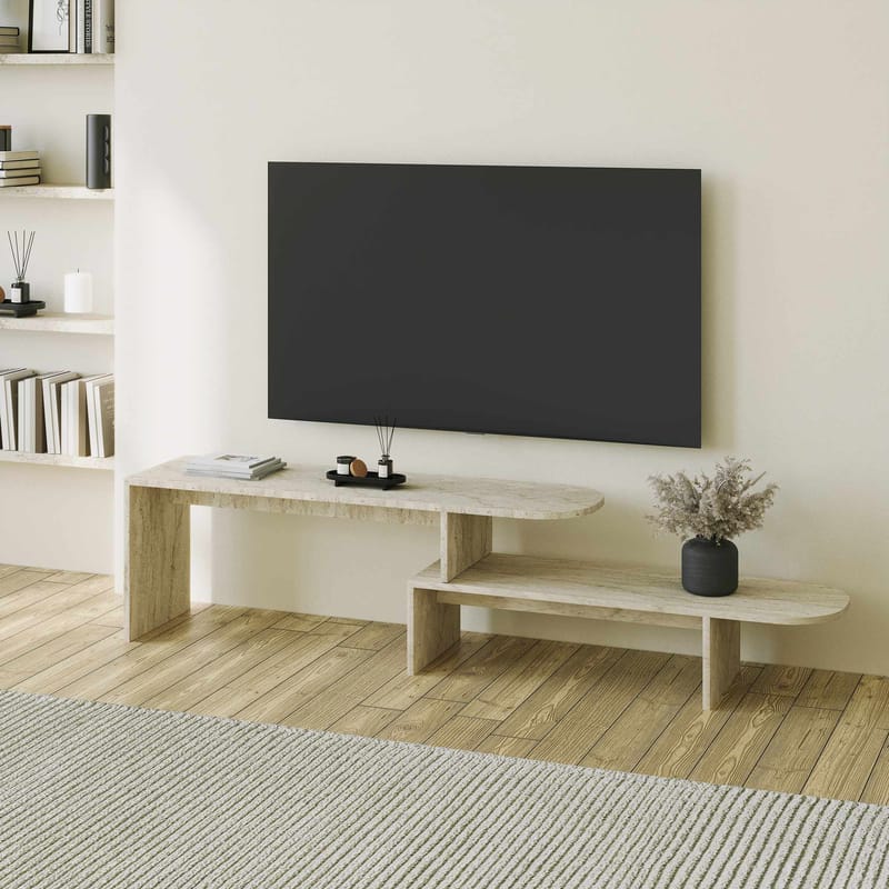 Deliones TV-taso 130 cm - Huonekalut - TV- & Mediakalusteet - Mediajalusta & seinäteline