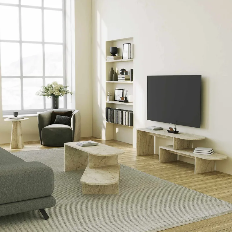 Deliones TV-taso 130 cm - Huonekalut - TV- & Mediakalusteet - Mediajalusta & seinäteline