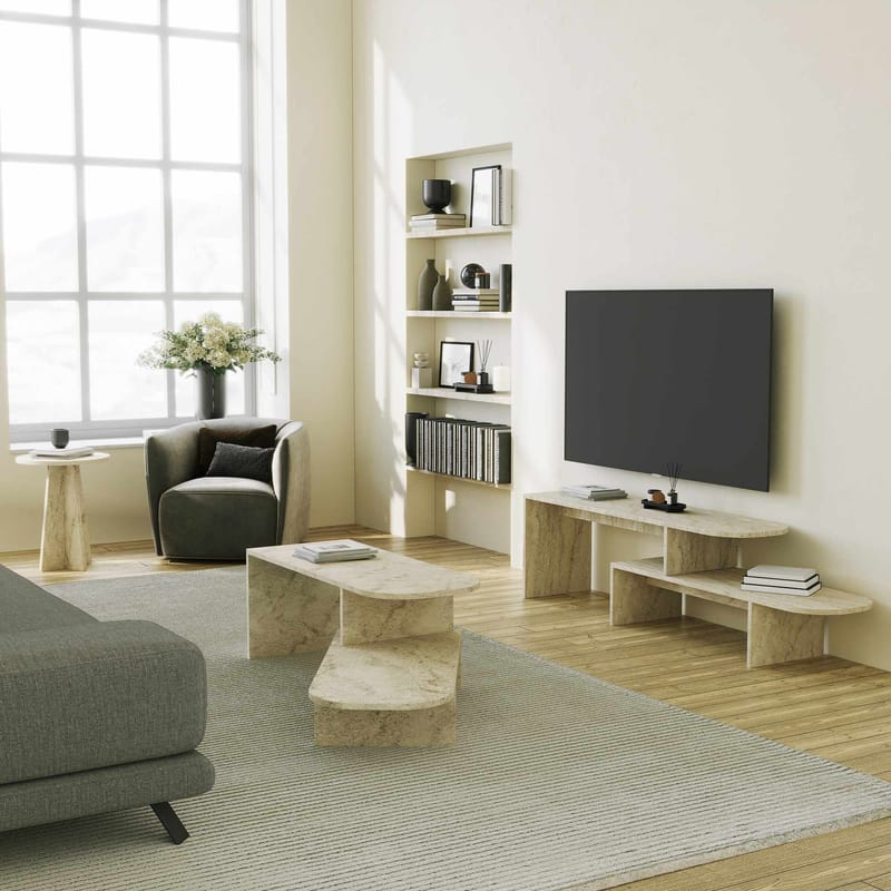 Deliones TV-taso 130 cm - Huonekalut - TV- & Mediakalusteet - Mediajalusta & seinäteline