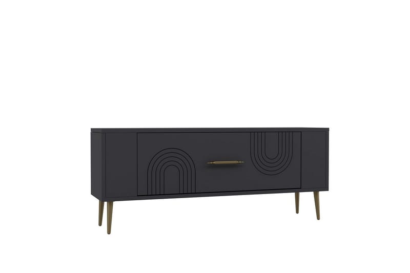 Deyric TV-taso 120 cm - Antrasiitti/Keltainend - Huonekalut - TV- & Mediakalusteet - Tv taso & Mediataso