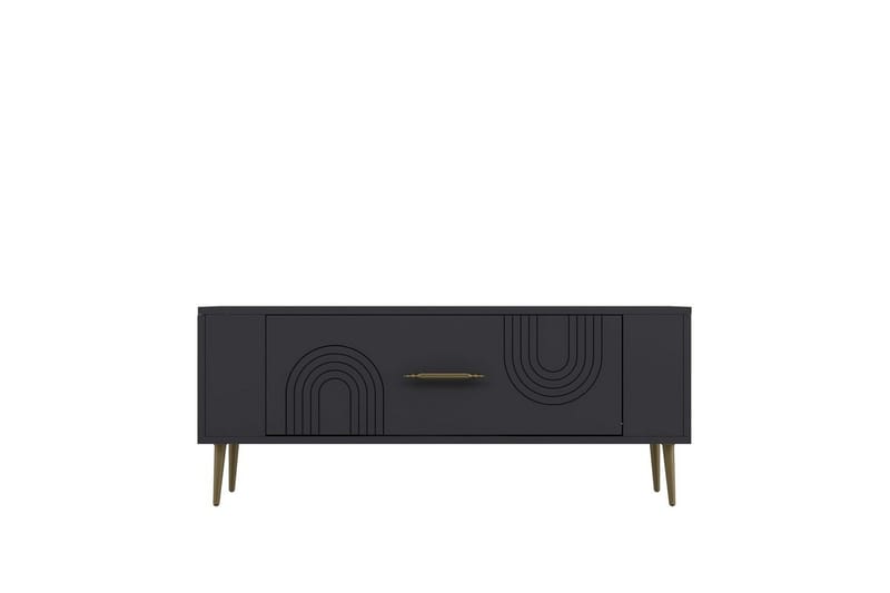 Deyric TV-taso 120 cm - Antrasiitti/Keltainend - Huonekalut - TV- & Mediakalusteet - Tv taso & Mediataso