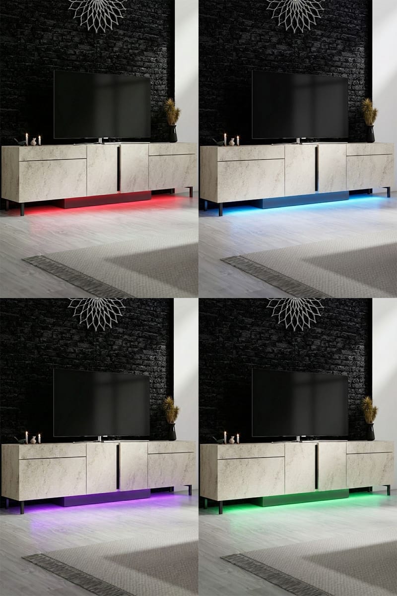 Djarhint TV-taso 180 cm - travertiini - Huonekalut - TV- & Mediakalusteet - Mediajalusta & seinäteline