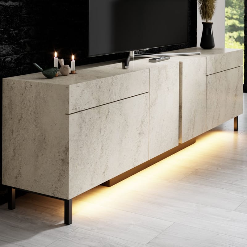 Djarhint TV-taso 180 cm - travertiini - Huonekalut - TV- & Mediakalusteet - Mediajalusta & seinäteline