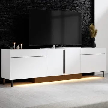 Djarhint TV-taso 180 cm - Valkoinen - Huonekalut - TV- & Mediakalusteet - Tv taso & Mediataso