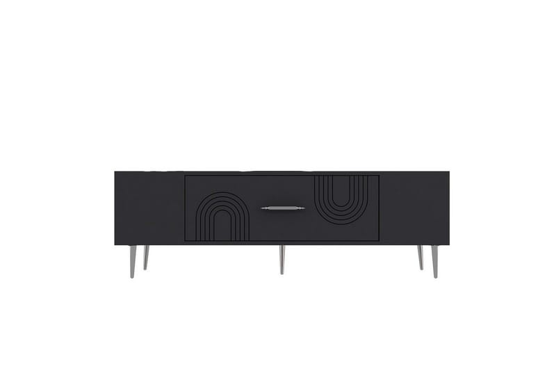 Drova TV-taso 150 cm - Antrasiitti/Hopea - Huonekalut - TV- & Mediakalusteet - Tv taso & Mediataso