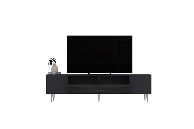 Drova TV-taso 150 cm - Antrasiitti/Hopea - Huonekalut - TV- & Mediakalusteet - Tv taso & Mediataso