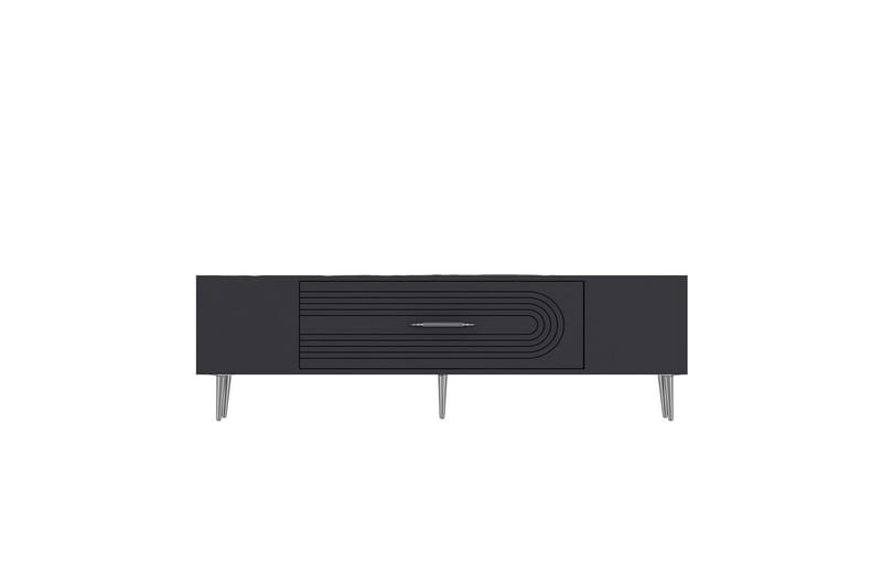 Drova TV-taso 150 cm - Antrasiitti/Hopea - Huonekalut - TV- & Mediakalusteet - Tv taso & Mediataso