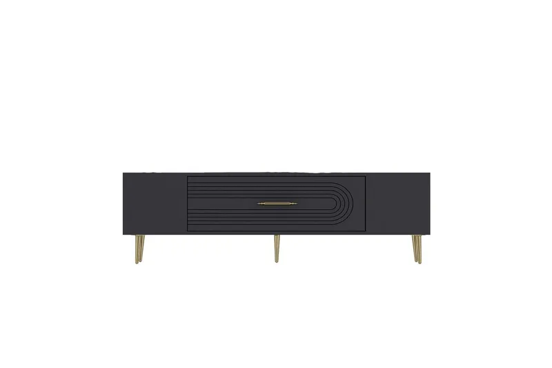 Drova TV-taso 150 cm - Antrasiitti/Keltainend - Huonekalut - TV- & Mediakalusteet - Tv taso & Mediataso