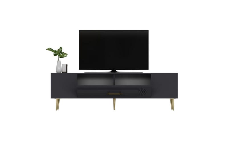 Drova TV-taso 150 cm - Antrasiitti/Keltainend - Huonekalut - TV- & Mediakalusteet - Tv taso & Mediataso
