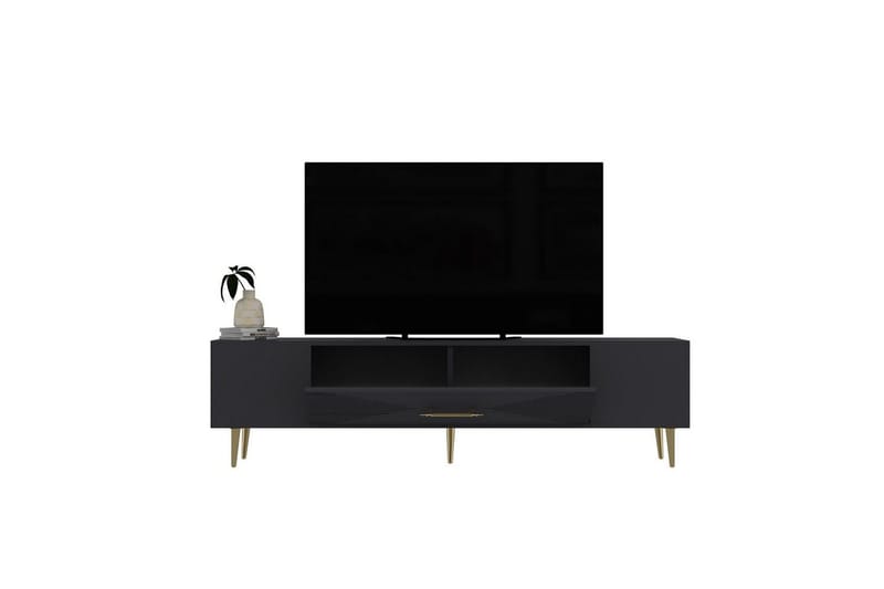 Drova TV-taso 150 cm - Antrasiitti/Keltainend - Huonekalut - TV- & Mediakalusteet - Tv taso & Mediataso