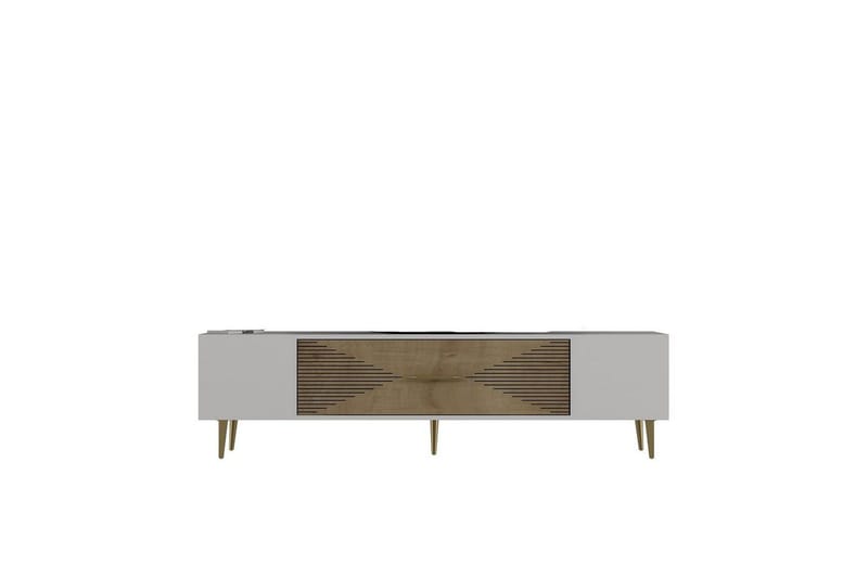 Drova TV-taso 150 cm - Tammi/Valkoinen/Keltainend - Huonekalut - TV- & Mediakalusteet - Tv taso & Mediataso