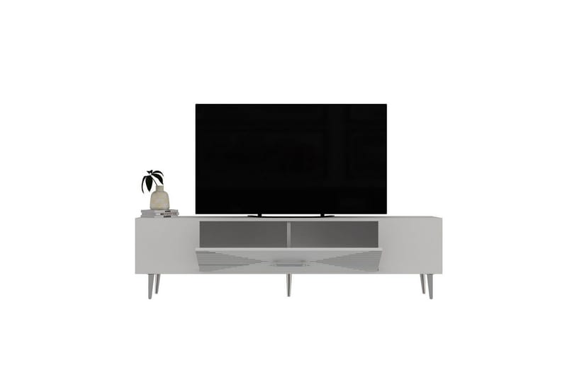 Drova TV-taso 150 cm - Valkoinen/Hopea - Huonekalut - TV- & Mediakalusteet - Tv taso & Mediataso