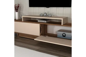 Durros TV-taso 180 cm - Pähkinä/Beige - Huonekalut - TV- & Mediakalusteet - Tv taso & Mediataso