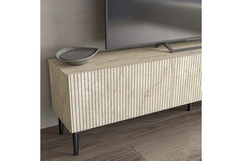 Elith TV-taso 180 cm - Travertiini - Huonekalut - TV- & Mediakalusteet - Tv taso & Mediataso