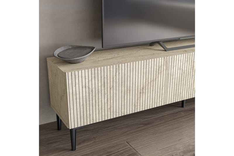 Elith TV-taso 180 cm - Travertiini - Huonekalut - TV- & Mediakalusteet - Tv taso & Mediataso