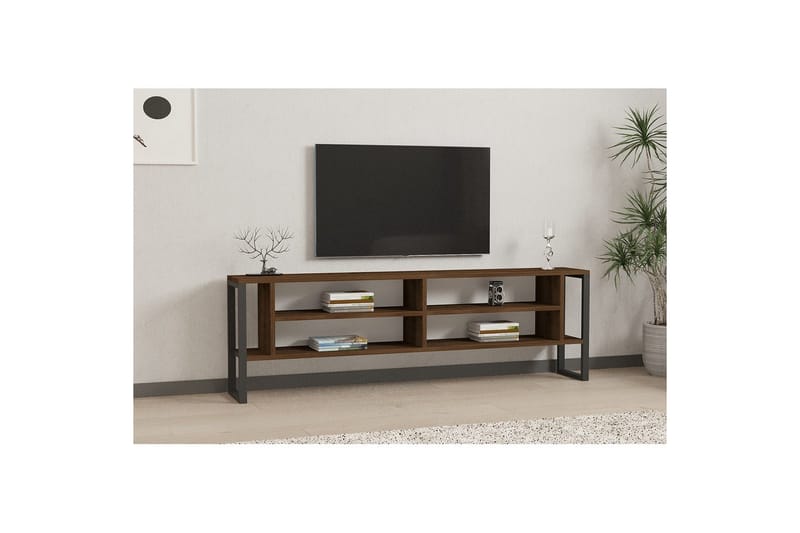 Elvorn TV-taso 160 cm - Pähkinä - Huonekalut - TV- & Mediakalusteet - Tv taso & Mediataso