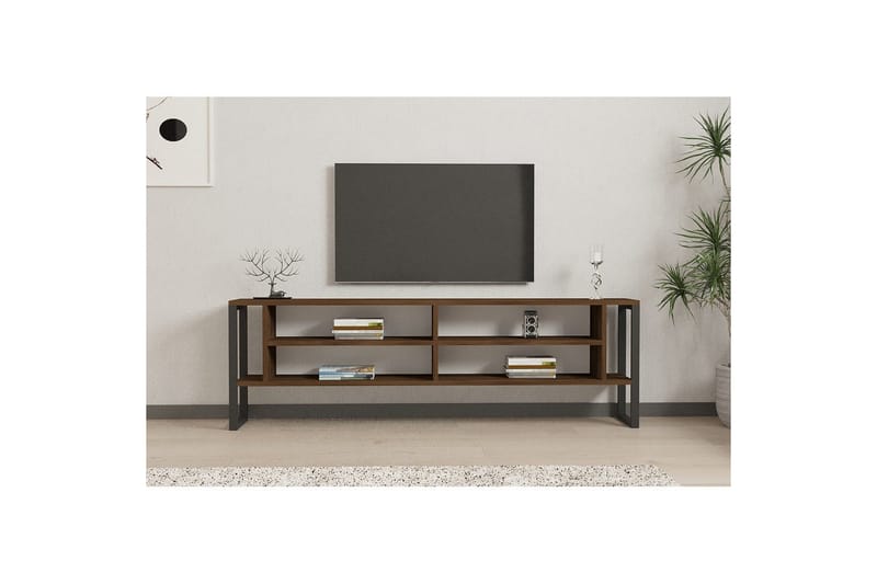 Elvorn TV-taso 160 cm - Pähkinä - Huonekalut - TV- & Mediakalusteet - Tv taso & Mediataso