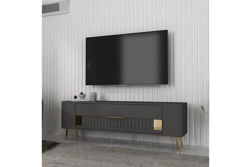 Estel TV-taso 120 cm - Antrasiitti/Keltainend - Huonekalut - TV- & Mediakalusteet - Tv taso & Mediataso