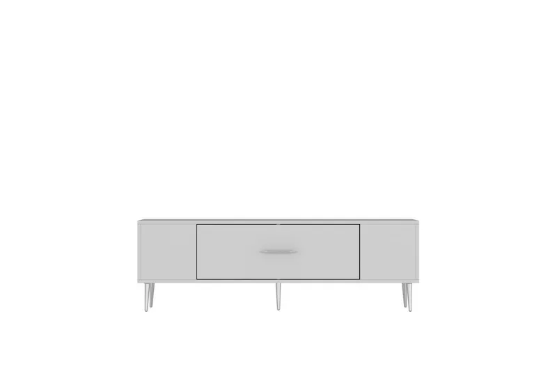 Feynor TV-taso 150 cm, Valkoinen/Hopea